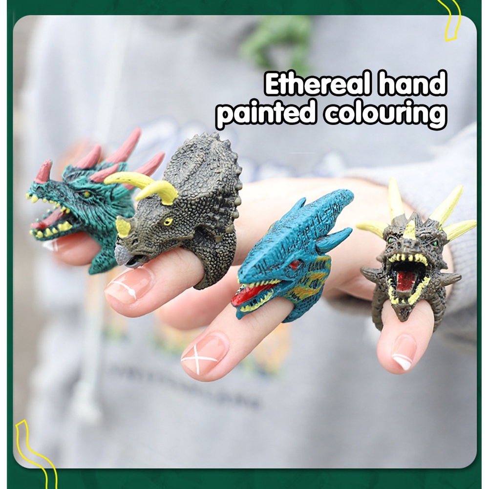 Bộ 6 Nhẫn Khủng Long Đồ Chơi Cho Bé