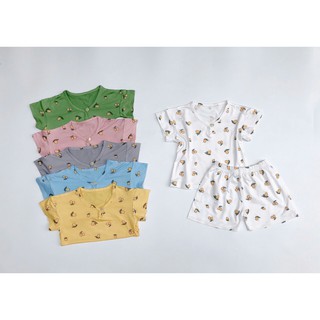 Set bộ hè cộc tay cho bé k.woo xuất hàn - chất thun lạnh