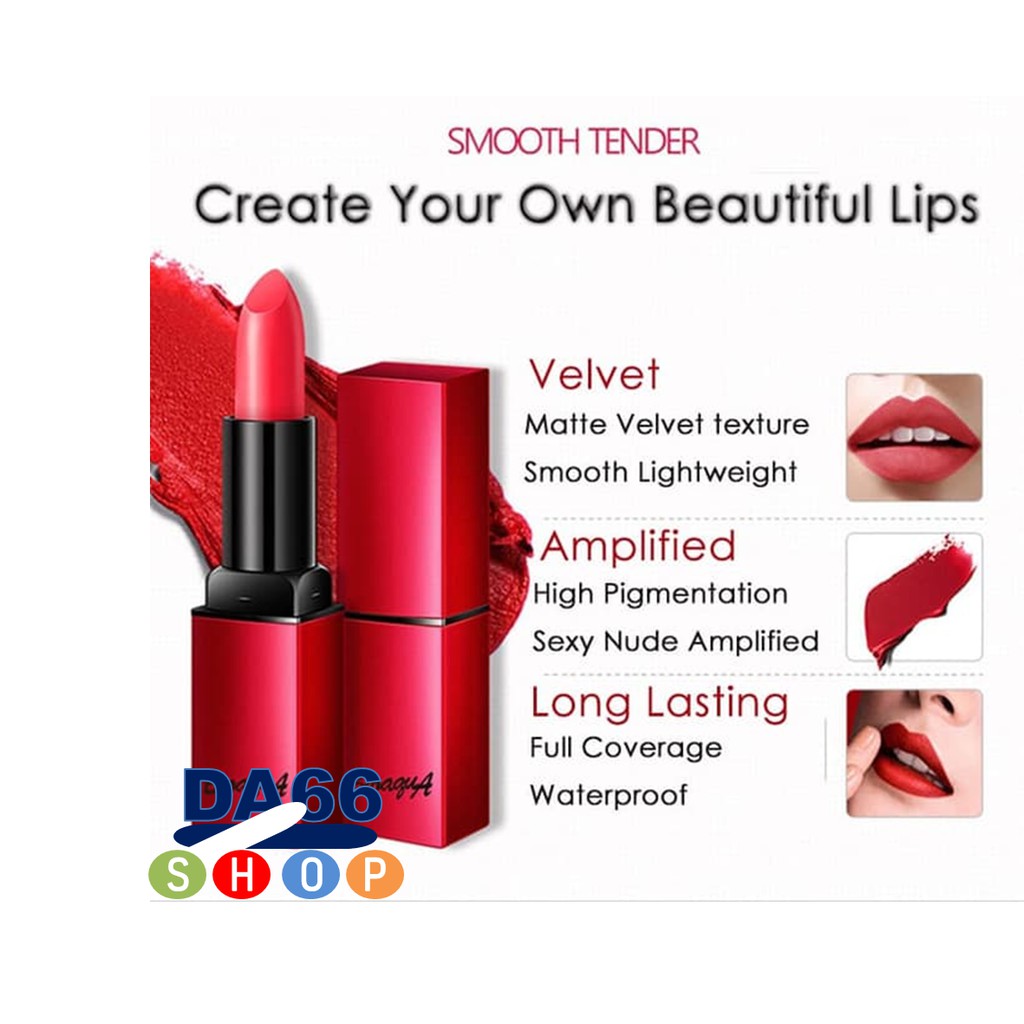 (hàng Mới Về) Son Môi Lì Trang Điểm Lâu Trôi Bioaqua Bqy6538