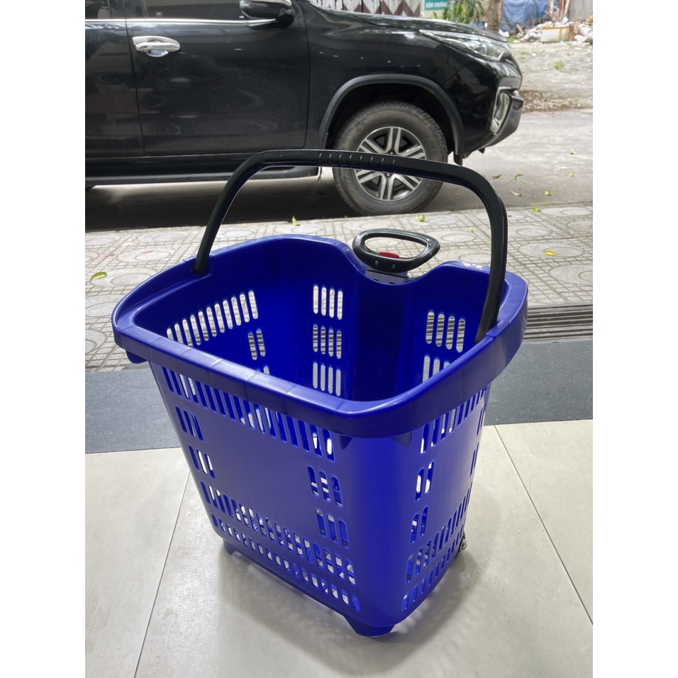 Giỏ kéo siêu thị- tay rút