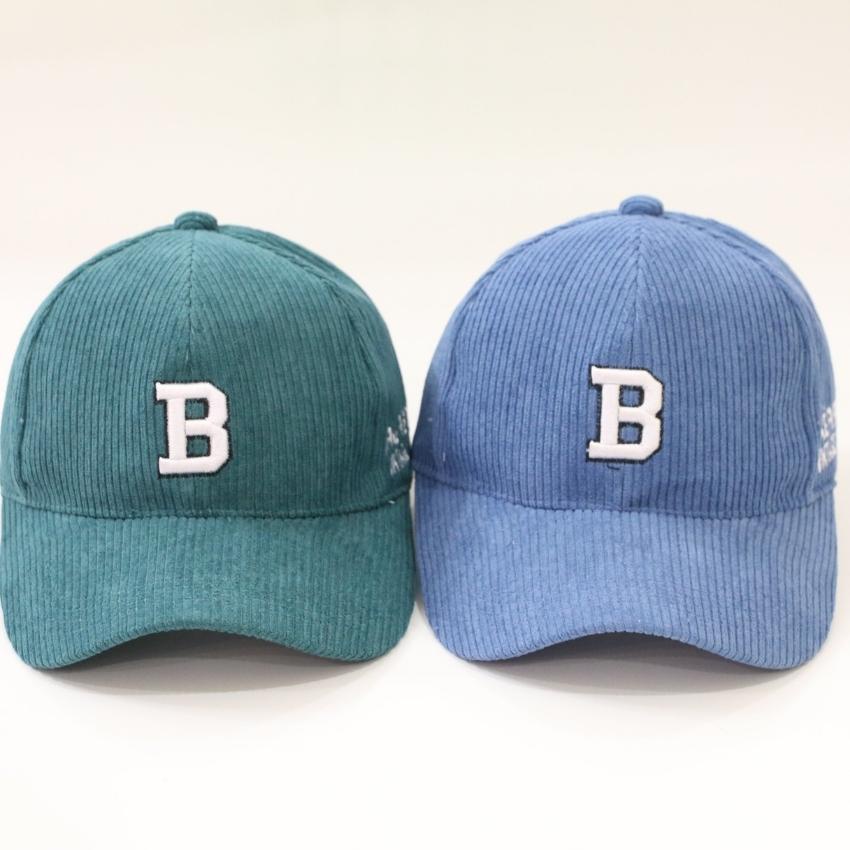 Nón Kết Thêu Chữ B Chất Liệu Nhung Tăm Thời Trang Unisex Phong Cách HÀN QUỐC