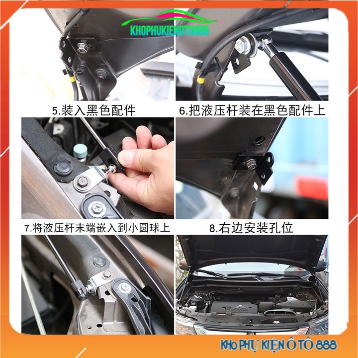 Ty capo Outlander 2017-2018-2019-2020-2021-2022-2023-2024 hỗ trợ mở nắp ca pô tự động dễ dàng