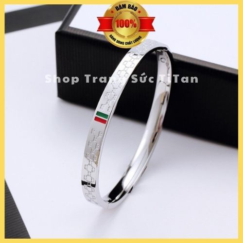 Vòng Tay Cặp TiTan Gucci Đủ Màu Vàng Trắng Vàng Hồng Size Cả Nam Và Nữ Chất Liệu TITan Không Đen, Không Rỉ.