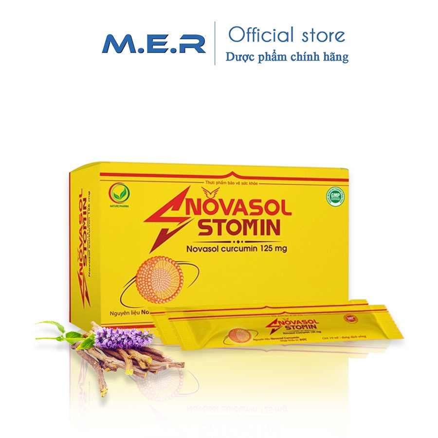 Novasol stomin - hỗ trợ giảm acid dịch vị, hỗ trợ điều trị viêm loét dạ dày, giảm đau dày