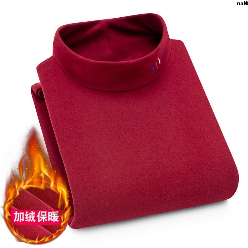 Áo Thun Tay Dài T-Shirt Hai Mặt Giữ Nhiệt Dày Dặn Kích Thước Lớn Dành Cho Nam Trung Niên