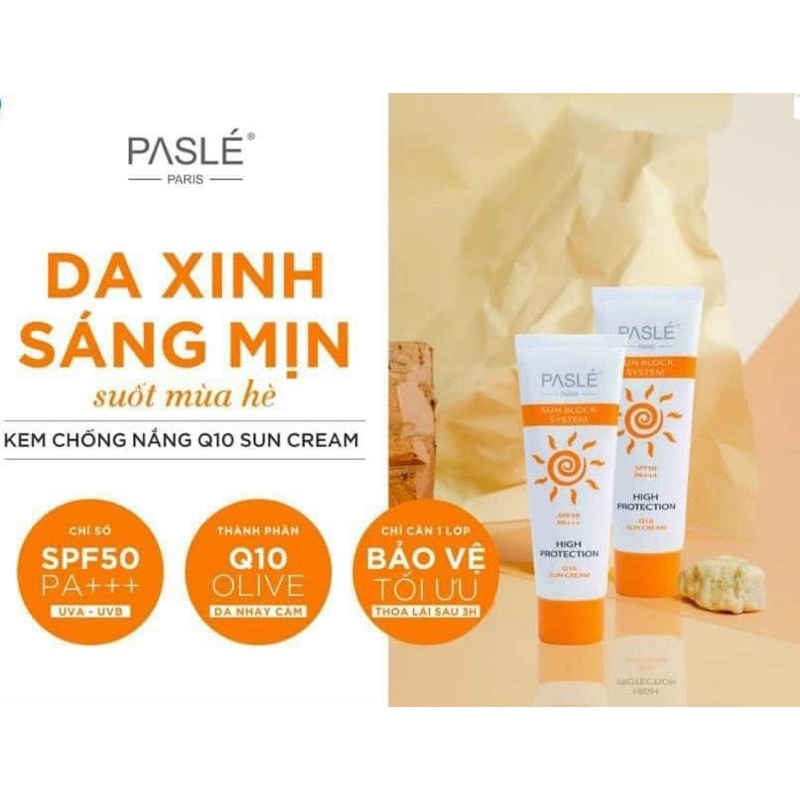 Kem chống nắng 𝐏𝐚𝐬𝐥𝐞́ 𝐏𝐚𝐫𝐢𝐬 𝐐𝟏𝟎 𝐒𝐮𝐧 𝐂𝐫𝐞𝐚𝐦 𝐒𝐏𝐅𝟓𝟎 𝐏𝐀+++