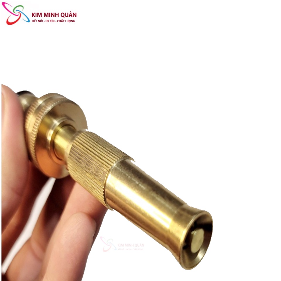 Súng Phun Nước 1 Tia Bằng Đồng + 2 Đầu Kết Nối Ống M0019 CMART