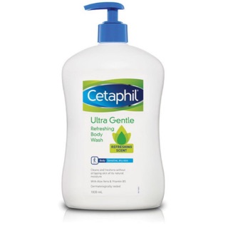 (Order Úc) Sữa tắm cho da nhạy cảm Cetaphil Ultra Gentle Refreshing Body Wash 1L