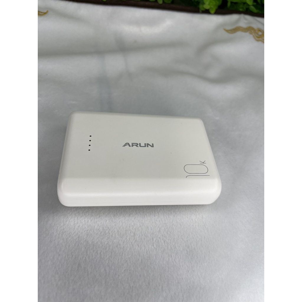 Sạc Dự Phòng Mini Arun CK10 10000mAh 3.0A Sạc Bền Dùng Tiện Lợi Thời Gian Sạc Lâu, Thiết Kế Nhẹ Nhàng Thanh Lịch