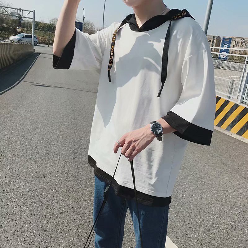 Áo Hoodie Trắng Cá Tính - Vải cotton Mịn Mát