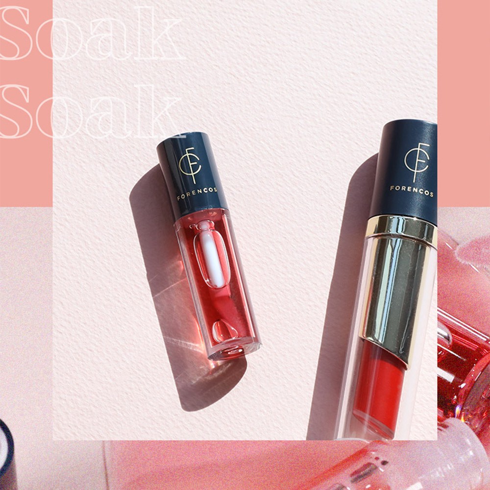 Son dưỡng bóng FORENCOS SOAK LIP OIL MINI chính hãng Hàn Quốc