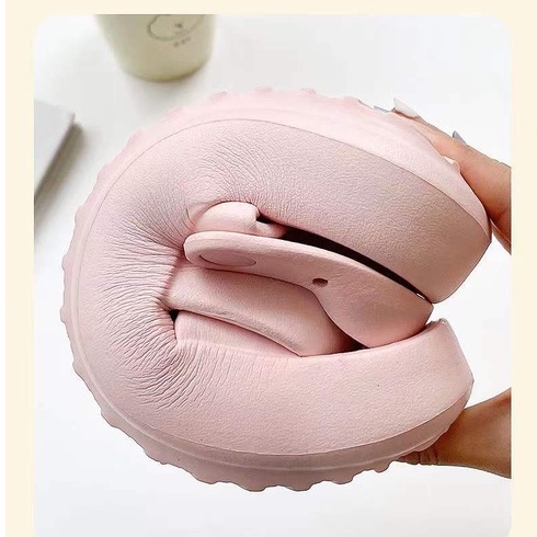 Thời Trang Dép Sandal Đế Dày Siêu Mềm Chống Trượt Màu Trơn unisex