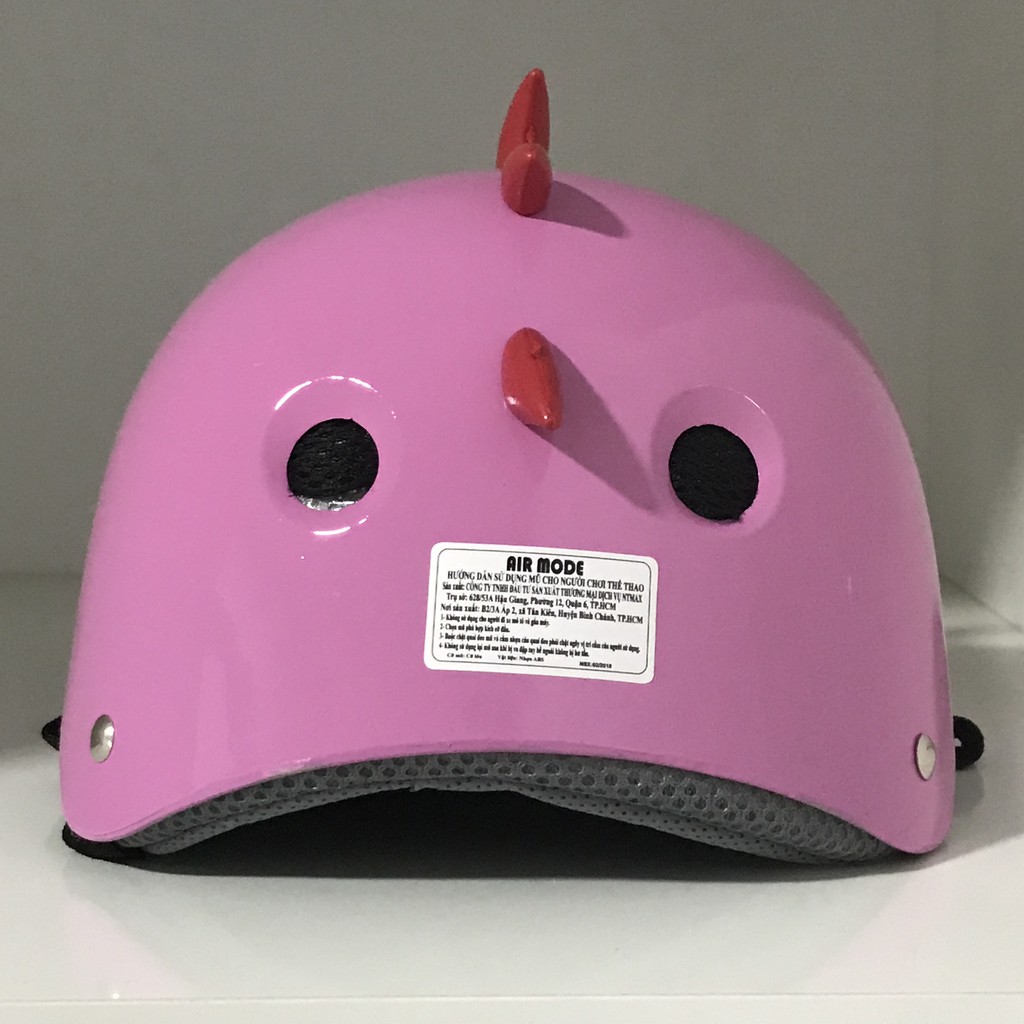 Mũ bảo hiểm hình thú tem hồng