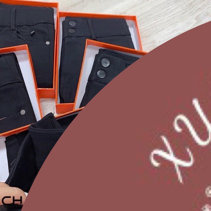 Quần Legging 2 Khuy Cạp Cao Gen Bụng ( Không Kèm Hộp)
