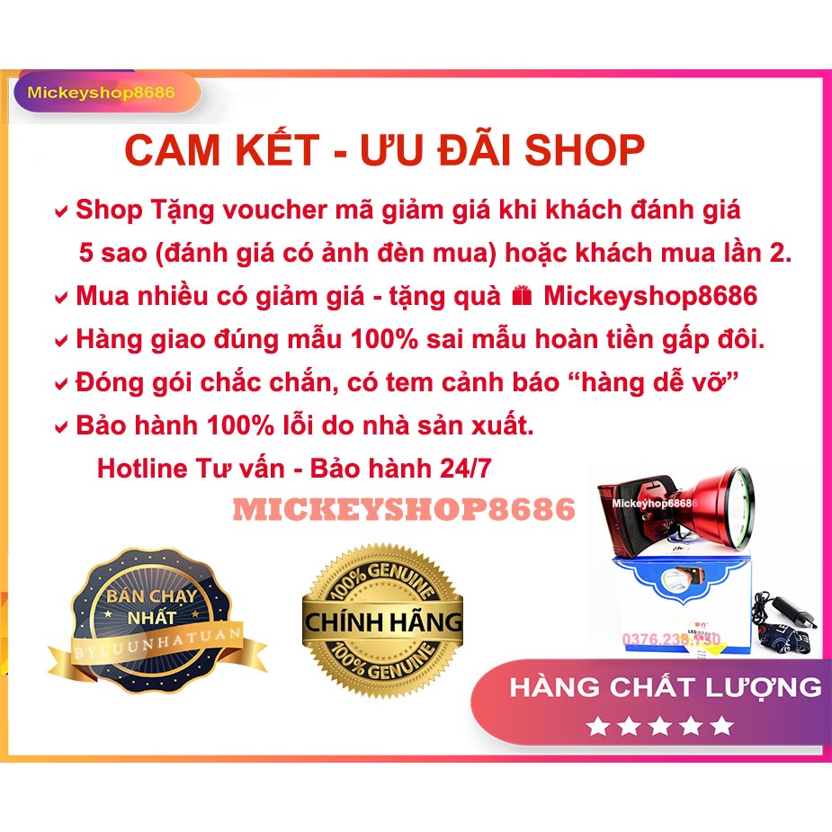Đèn Pin Đội Đầu YUXING 8128 500W Đèn Kín Nước Pin bền bỉ đèn soi ếch đèn mỏ đi rừng ánh sáng vàng và trắng