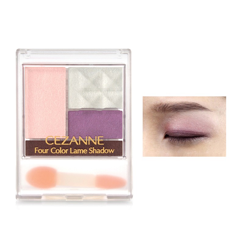 Phấn mắt Cezanne Four Color Lame Shadow 3.8G