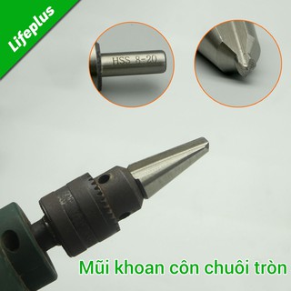 Mũi khoan côn chuôi tròn