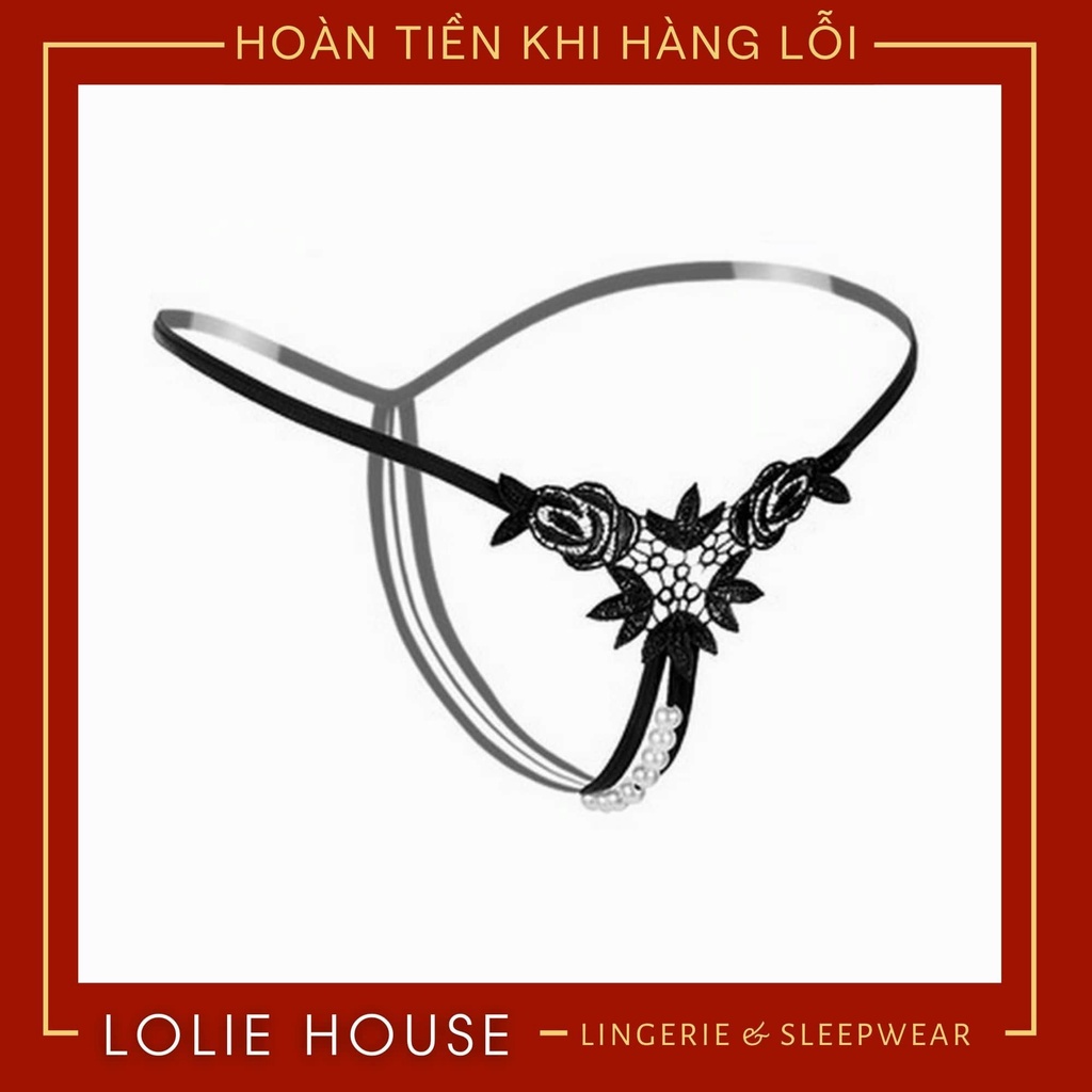 Quần lót lọt khe xẻ đáy không đáy phối ren sexy hở đáy gợi cảm dành cho nữ LOLIE HOUSE - LK16 | BigBuy360 - bigbuy360.vn