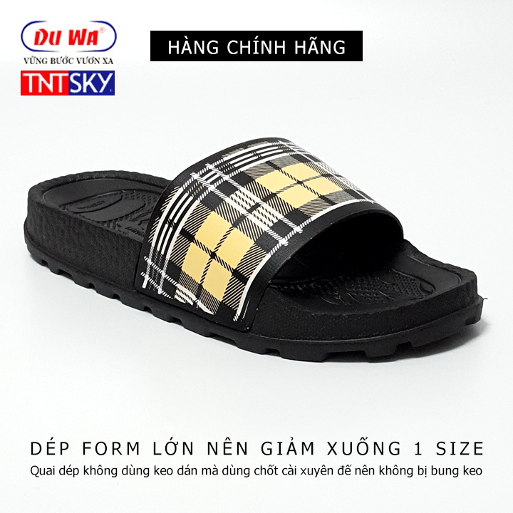 Dép quai ngang nam, nữ siêu nhẹ DUWA - Hàng chính hãng – SH1172 VÀNG