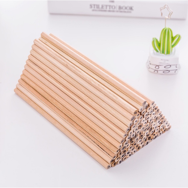 Bút chì lục giác 2B, bút chì gỗ NATURE WOOD dùng cho ghi chép, tô vẽ