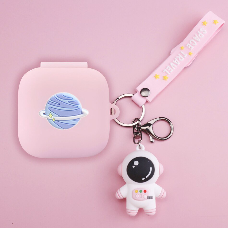 Vỏ Bảo Vệ Hộp Sạc Tai Nghe Bluetooth Không Dây Samsung Galaxy buds live / PRO Bằng Silicon Họa Tiết Hoạt Hình Dễ Thương