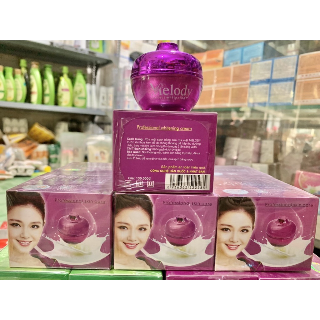 [chính hãng -giá sỉ] kem MELODY dưỡng trắng da-cải thiện lão hóa-giúp tái tạo da SPF 30+ hủ 12G
