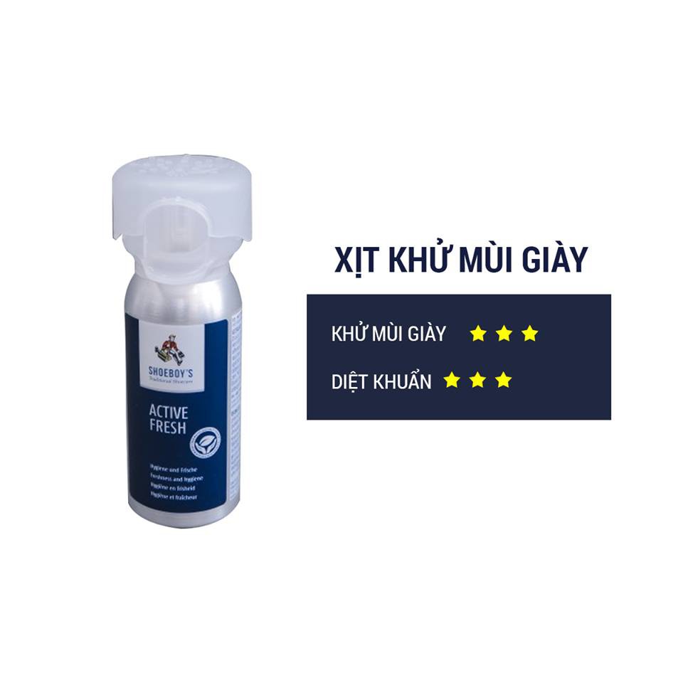 Xịt khử mùi giày SHOEBOY'S chiết xuất từ thiên nhiên