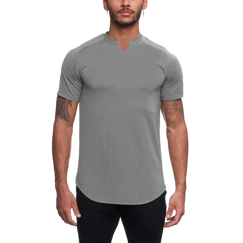 Áo Thun Tay Ngắn Cổ Chữ V Ôm Dáng Mẫu Mới 2022 Thời Trang Mùa Hè Cho Nam Size M-2XL