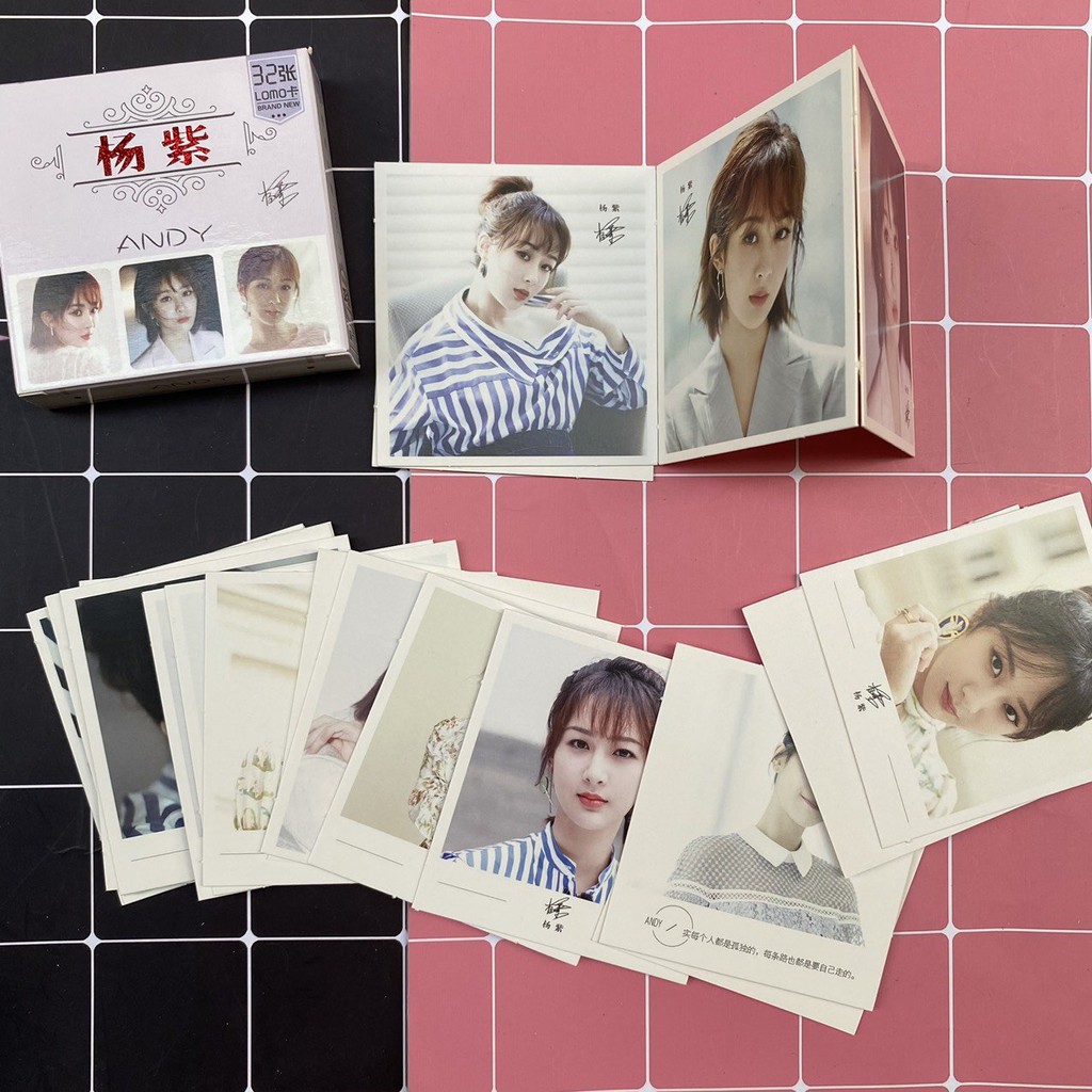 Hộp lomo ảnh card cứng Hộp ảnh Lomo Dương Tử bộ ảnh thần tượng idol