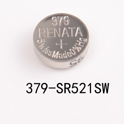 Pin đồng hồ Thụy Sỹ RENATA 379 / SR521SW silver bạc Made in Swiss (Loại tốt - Giá 1 viên)