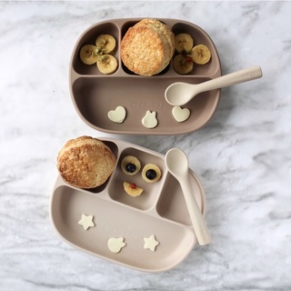 KHAY ĂN DẶM CÓ ĐẾ HÍT CHỐNG ĐỔ AN TOÀN CHO BÉ CO&BI - CHẤT LIỆU 100% SILICONE CAO CẤP