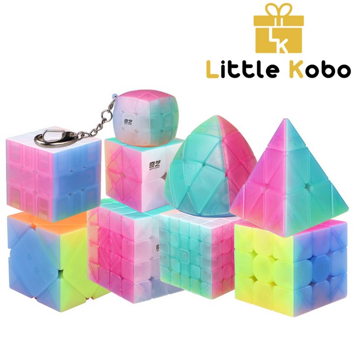 Bộ Sưu Tập Rubik Jelly QiYi 2x2 3x3 4x4 Pyraminx Skewb Square-1 SQ1 Windmill Fisher Rubic