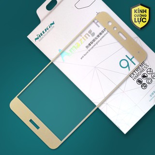Cường lực Huawei P10 Lite hiệu Nillkin Full LCD viền Gold