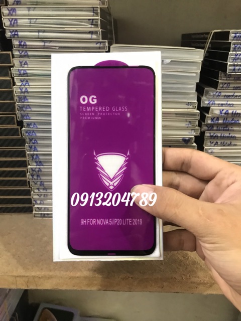 Kính OG Huawei Nova 5i / P20 LiTe 2019 khoan không thủng