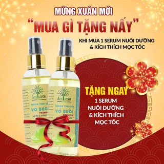 [MUA SERUM TẶNG SERUM] Serum tinh dầu vỏ bưởi kích thích mọc tóc nhanh AmeGreen 100ml Premium