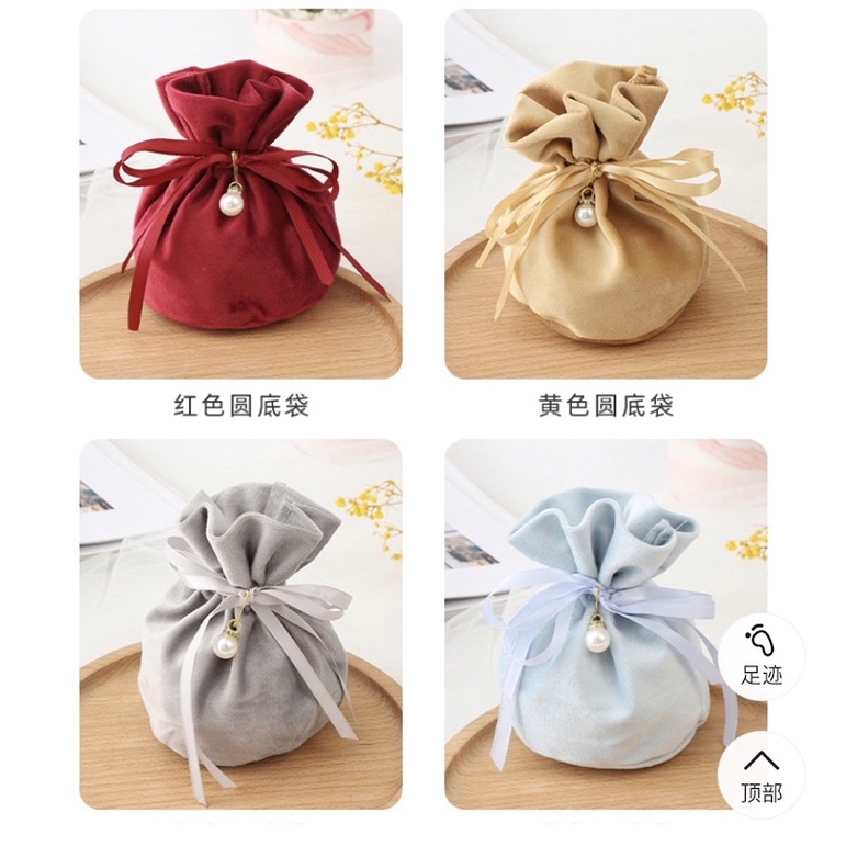 Túi vải nhung dây rút đựng trang sức, đựng quà lưu niệm