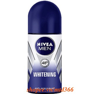 Lăn Khử Mùi 50ml Cho Nam Nivea Trắng Da (Whitening).