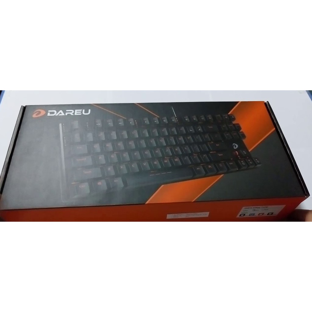 Bàn phím cơ Gaming DAREU DK87/EK87 - Black (RED Led, Brown,Blue, Red switch)