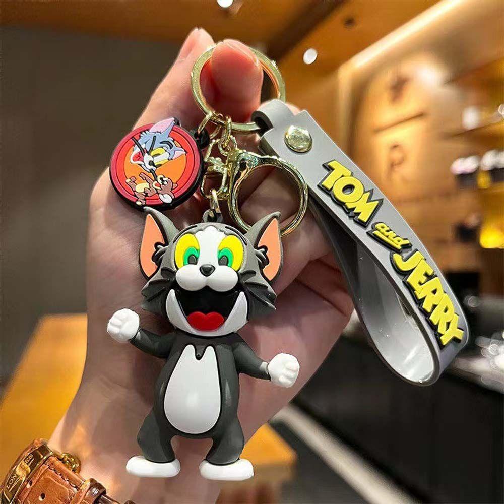 Móc Khóa Hình Búp Bê Hoạt Hình Tom &amp; Jerry Dễ Thương