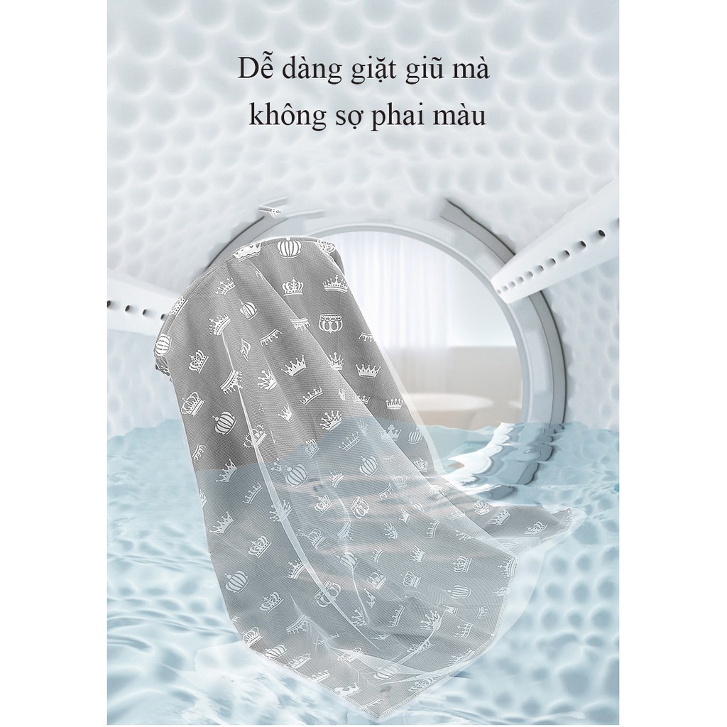 Áo choàng cho bé bú, áo chống nắng cho bé đa năng 2 lớp có thể làm mùng che cho bé chống côn trùng, 100% cotton 4 chiều