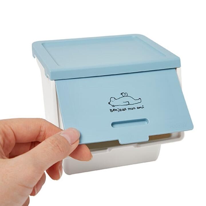Hộp Đựng Vật Dụng Mini ARTBOX Hàn Quốc In Hình Gấu Bear Dễ Thương Màu Xanh
