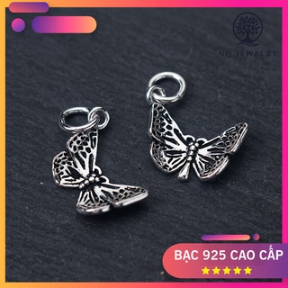 Charm bạc hình bướm mặt treo