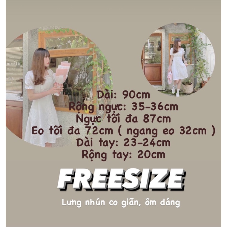 ] 🌱 ĐẦM TRẮNG TIỂU THƯ *MINE* DỄ THƯƠNG 🌱 VÁY TRẮNG * MINE*
