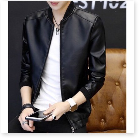Áo khoác da nam bomber xịn xò cao cấp cho các bạn cool ngầu , bao bảnh KHANH AN FASHION