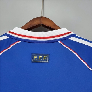 1998 Pháp Home Retro Classics Bóng đá Jersey Bóng đá