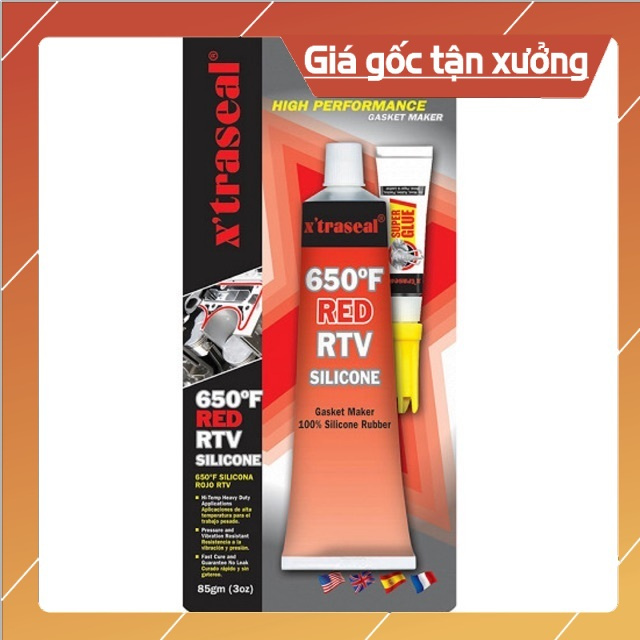 Keo tạo gioăng keo tao ron chịu nhiệt 650-750ºF RTV  X’traseal SIlicon