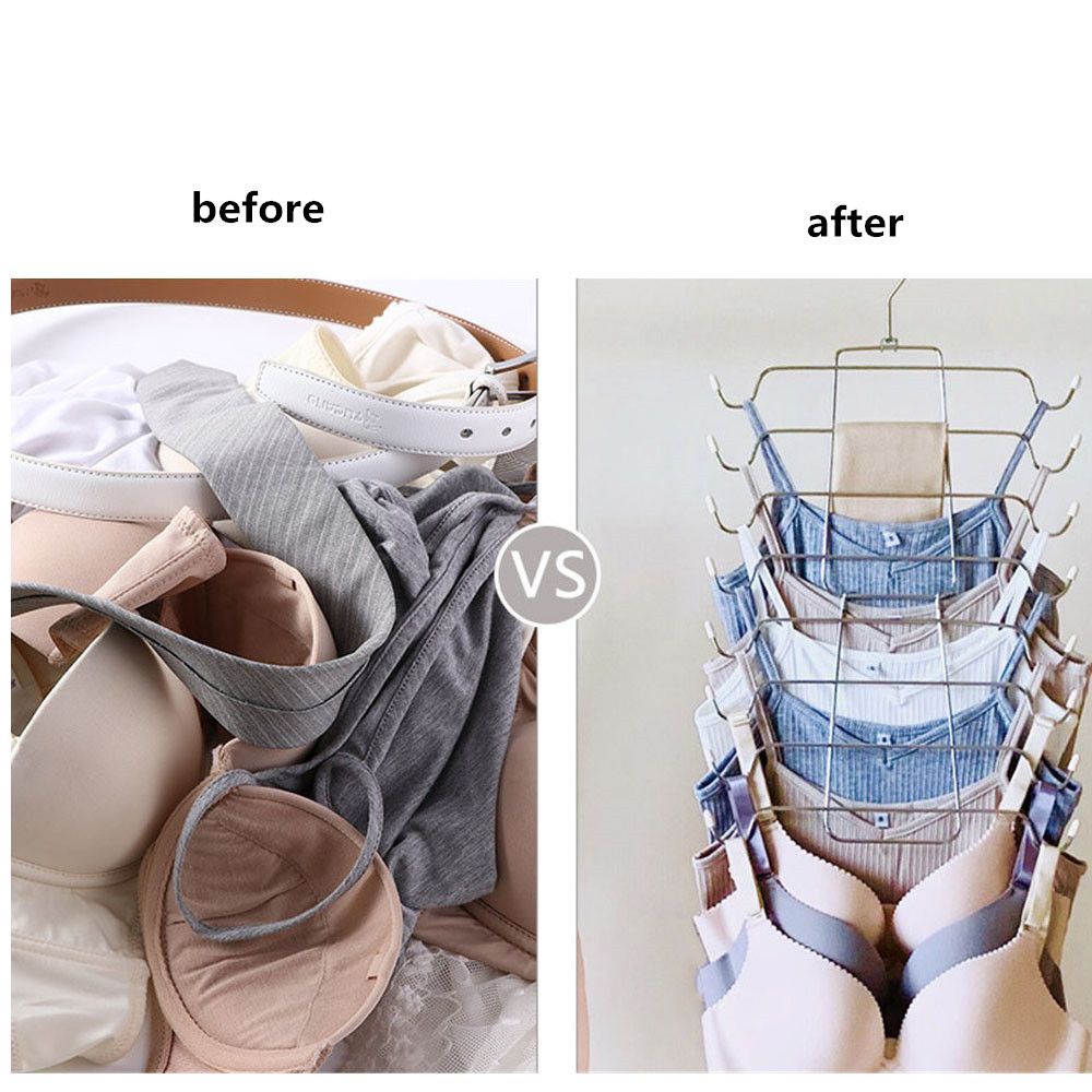 Móc treo quần áo lót bằng kim loại nhiều màu tiện dụng