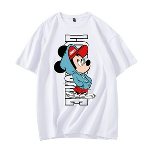 Áo Thun Nam Tay Ngắn In Hình Chuột Mickey Trẻ Trung Size M-3Xl