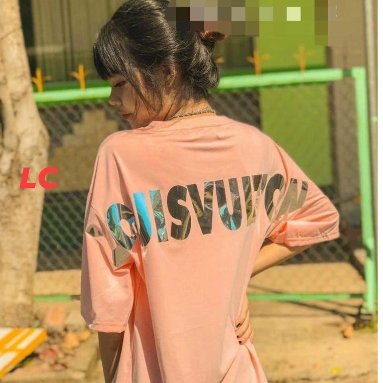 Áo thun, áo phông nam nữ Unisex họa tiết phản quang 7 màu in chữ LUISSVUITUOI