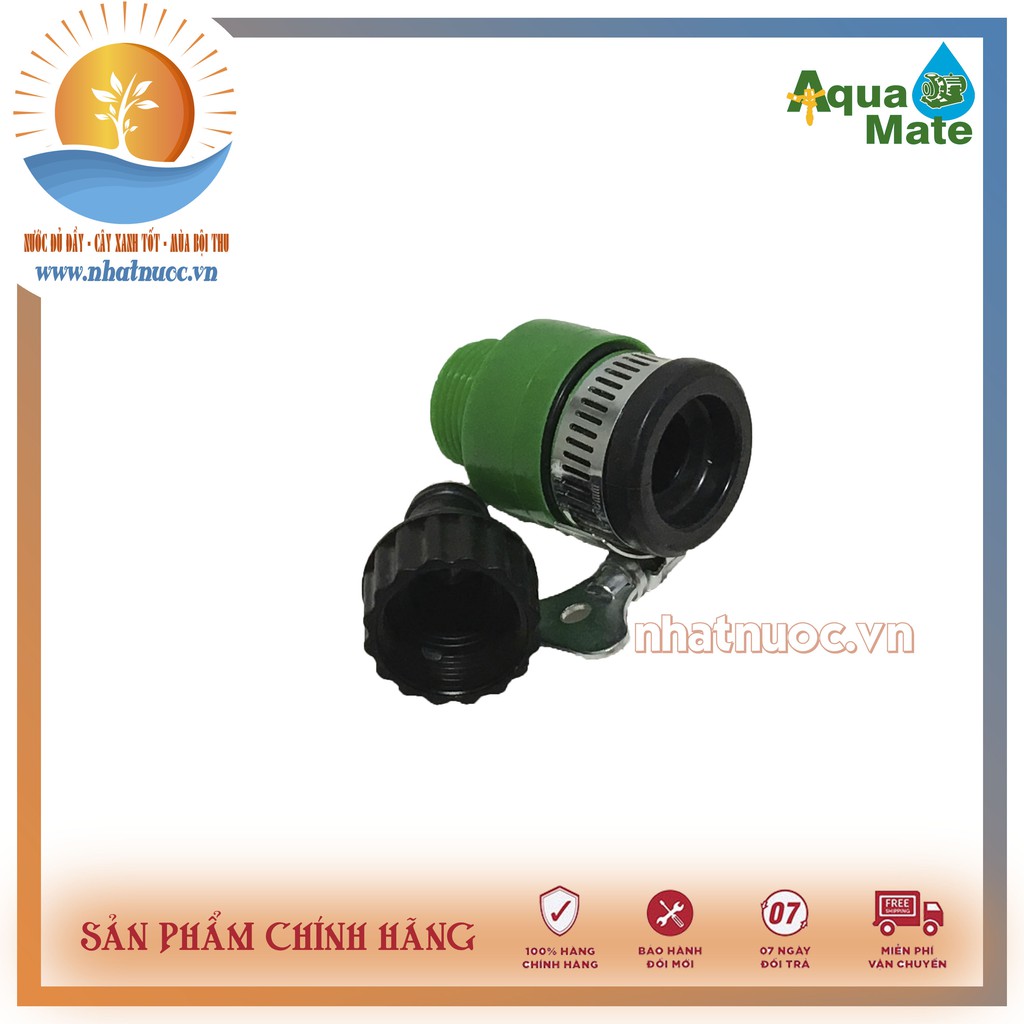 Nối Aquamate W-3370 chuyển đổi vòi nước  không ren với ống mềm 14mm